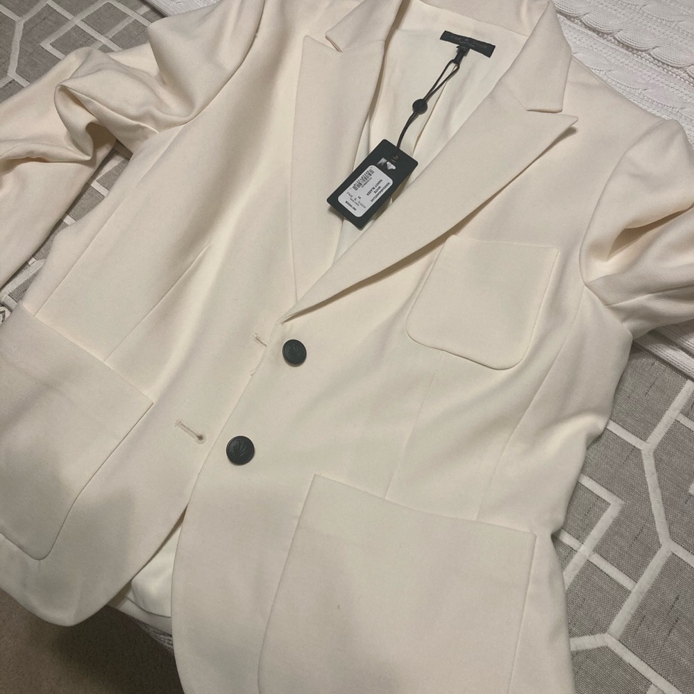 New Rag & Bone White Wool Blend jacket - Picture 4 of 6